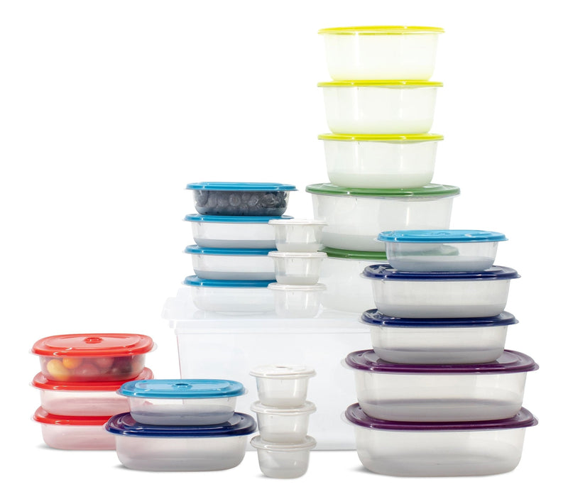 Polypropylene Food Storage Container Set with Lids, 26 Count F0578