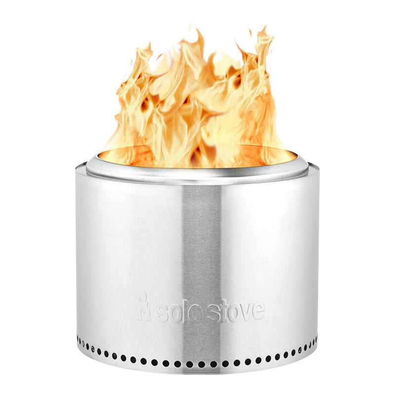 Stove Stainless Steel Smokeless Bonfire Fire Pit with Removable Ash Pan, 19.5 x 14-in L8178