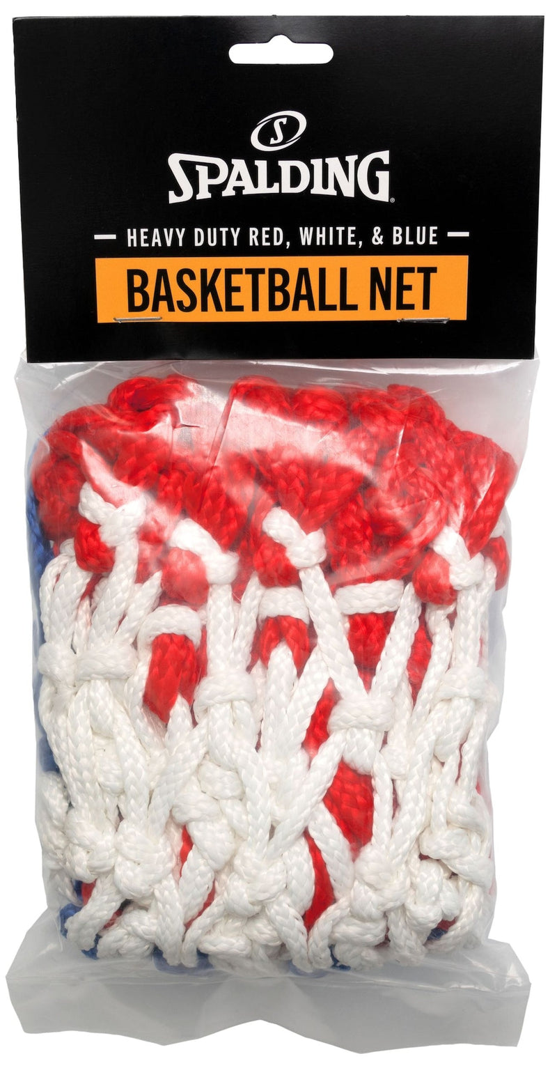 Heavy Duty Indoor/Outdoor Standard Replacement Basketball Net, Red/White/Blue L4449