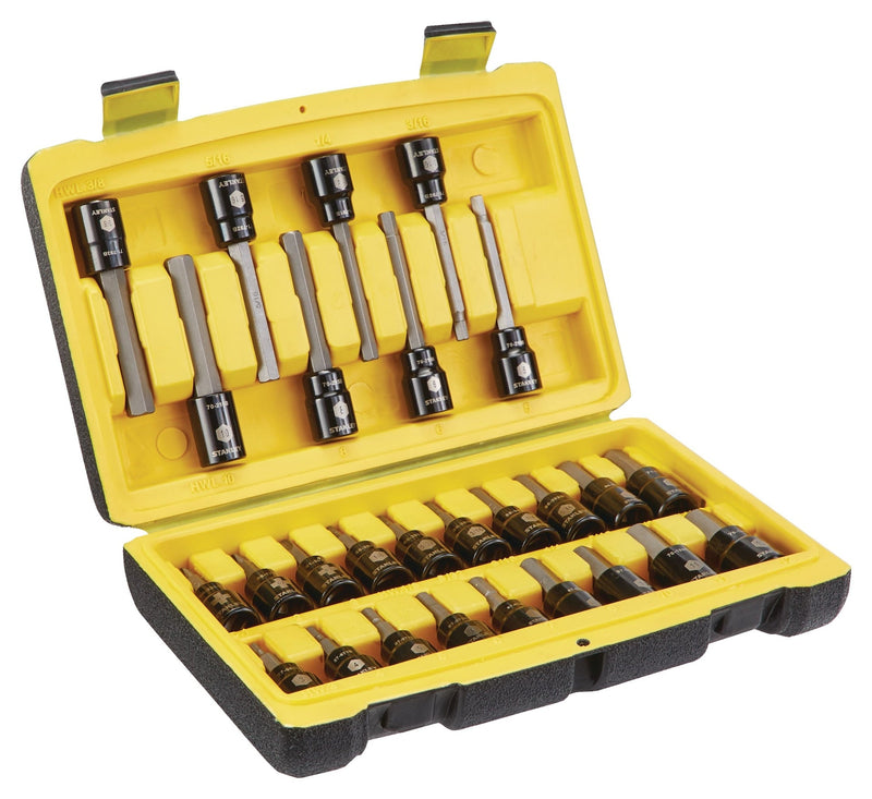 Professional Grade Black Chrome Hex Bit Socket Set, 27-pc, SAE/Metric D8400