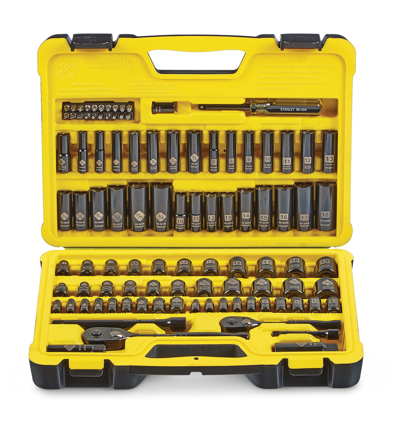 Professional Grade Black Chrome Socket Set, 99-pc, SAE/Metric L0946