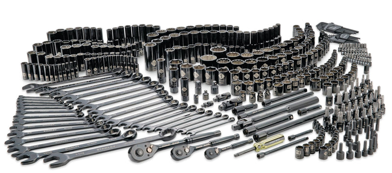 Professional Grade Black Chrome Socket Set, SAE/Metric, 427-pc Z8474