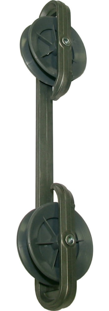 Zinc Clothesline Spacer with Wheels, 10-in Y0474