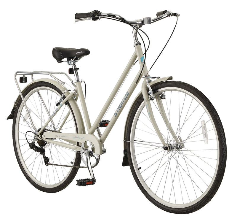 Hawthorne Adult Bike, 700C, 7-Speed, Alloy V-brakes, Grey O5686