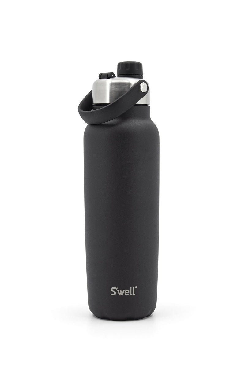 Explorer Insulated Stainless Steel Hydration Bottle, 40-oz, Black, with Chug Lid, BPA Free L8816
