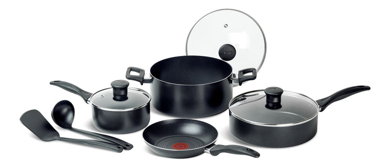 Viva Non-Stick Cookware Set, Black, 9-pc C5597