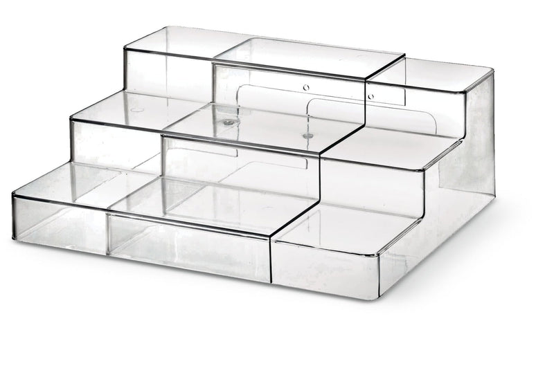 Clear 3-Tier Expandable Organizing Storage Shelf X2822