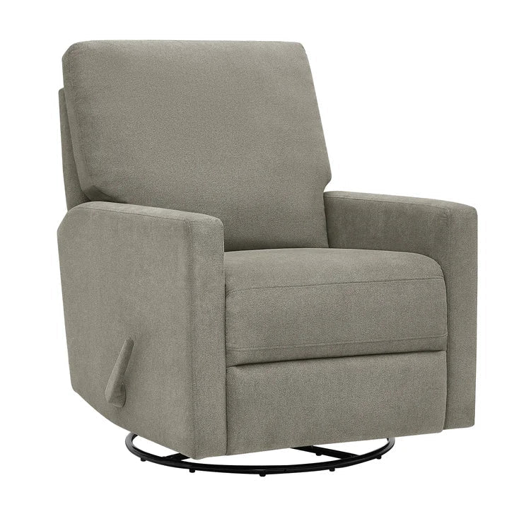 True Innovations Paxley II Grey Fabric Swivel Glider Recliner Z5854
