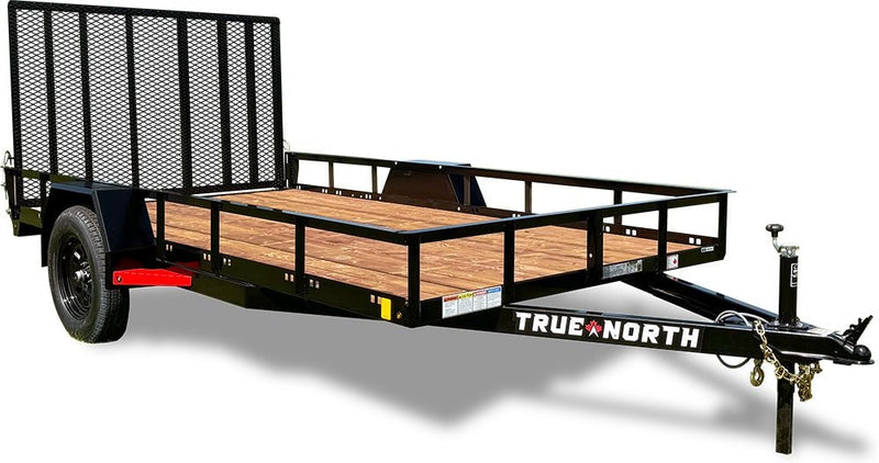 77-in x 12-ft Utility Trailer With Gate, Black E1374