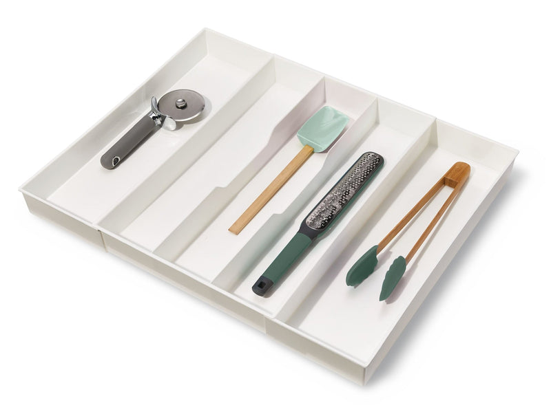 Alpha Expandable Utensil Tray Organizer, White T3371