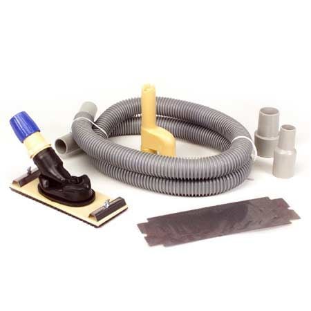 Dust-Free Sander Kit with 6-in Hose, /Vacuum Adaptors & Medium Grit Sandpaper M5585