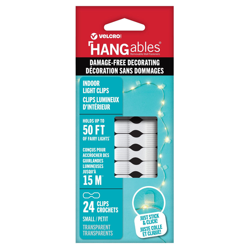 Hook-and-loop Light Clips, Clear F3111