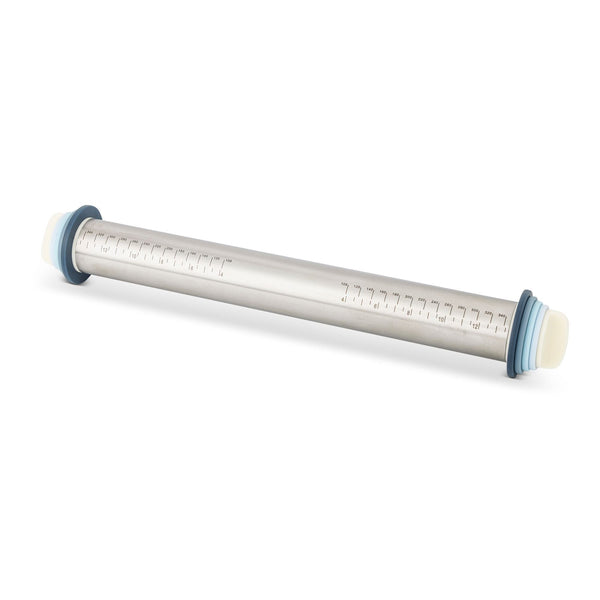 Adjustable Stainless Steel Rolling Pin with Thickness Rings E8004