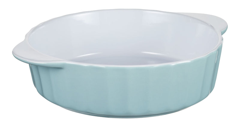 Round Ceramic Baking Dish, 2.1 L, Blue L3022