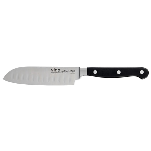 Stainless Steel Triple Rivet Santoku Knife, Ergonomic Grip, 5-in Z0765