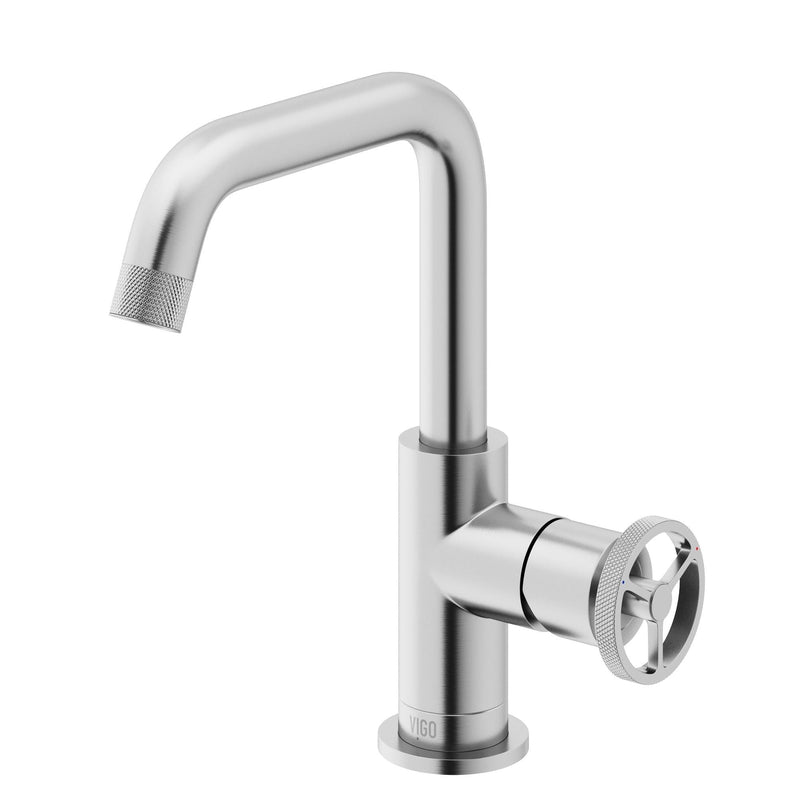 Cass 9-in Single-Hole Bathroom Faucet, Various Finishes B5642