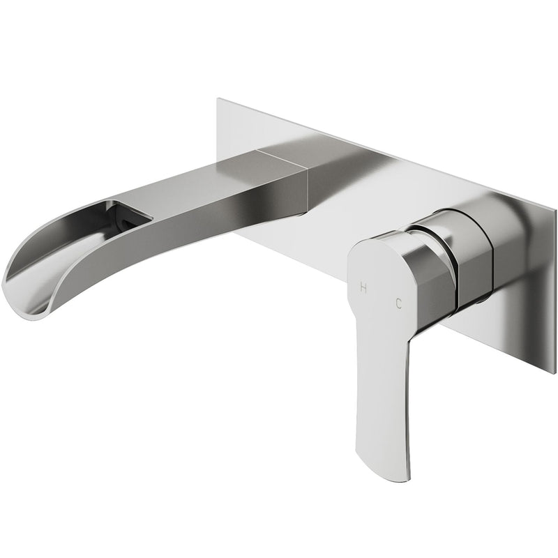 Cornelius Wall Mount Single Handle Bathroom Sink Faucet, WaterSense Certified, Brushed Nickel I1250