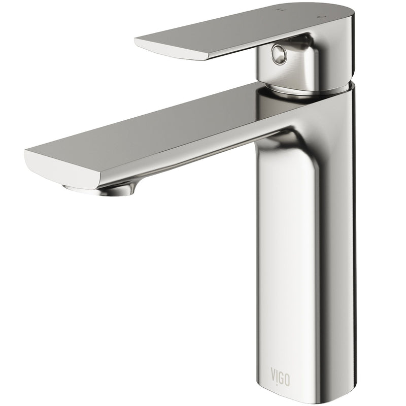 Davidson Single Handle Single Hole Bathroom Sink Faucet, WaterSense Certified, Brushed Nickel T2206