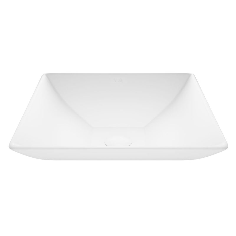 Hibiscus Matte Stone Round Vessel Bathroom Sink/Basin, Above-Counter Installation, White A1119