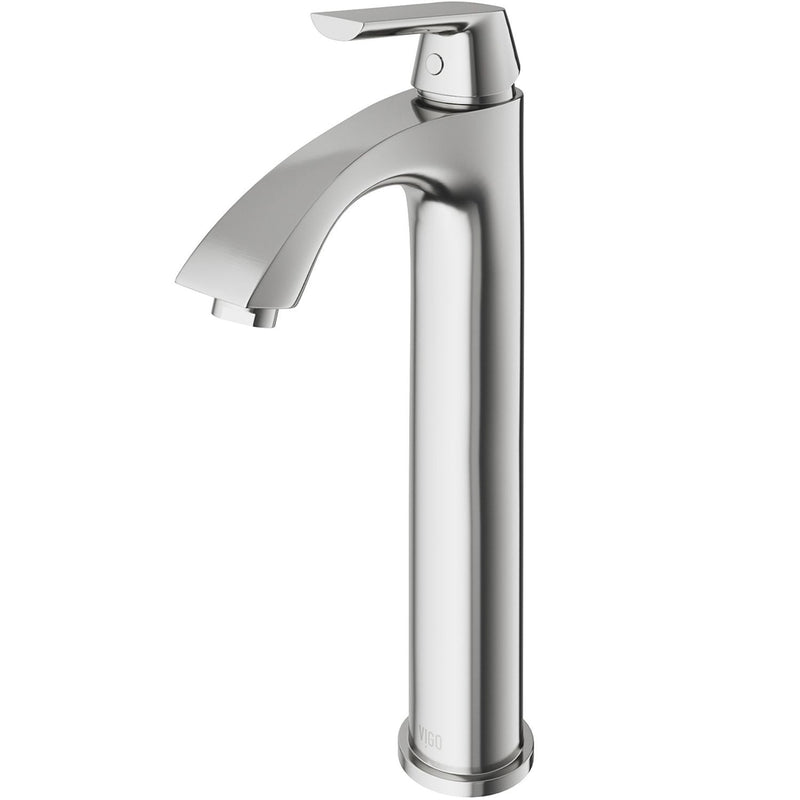 Linus Single Handle Vessel Sink Bathroom Faucet, Brushed Nickel B8838