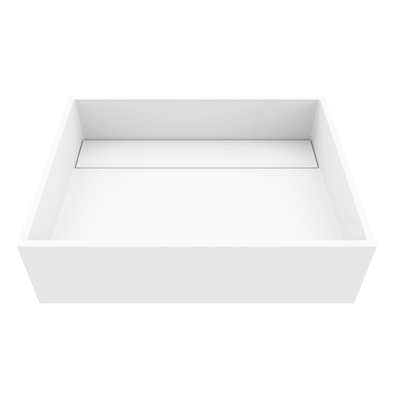 Montauk 18x13-in Deep White Bathroom Sink/Basin with Rectangular Vessel L4414