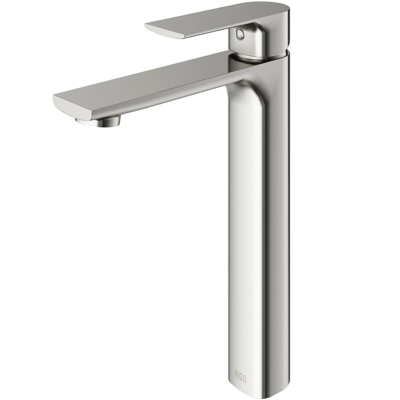 Norfolk Single Handle Vessel Bathroom Sink Faucet, WaterSense Certified, Brushed Nickel S2362