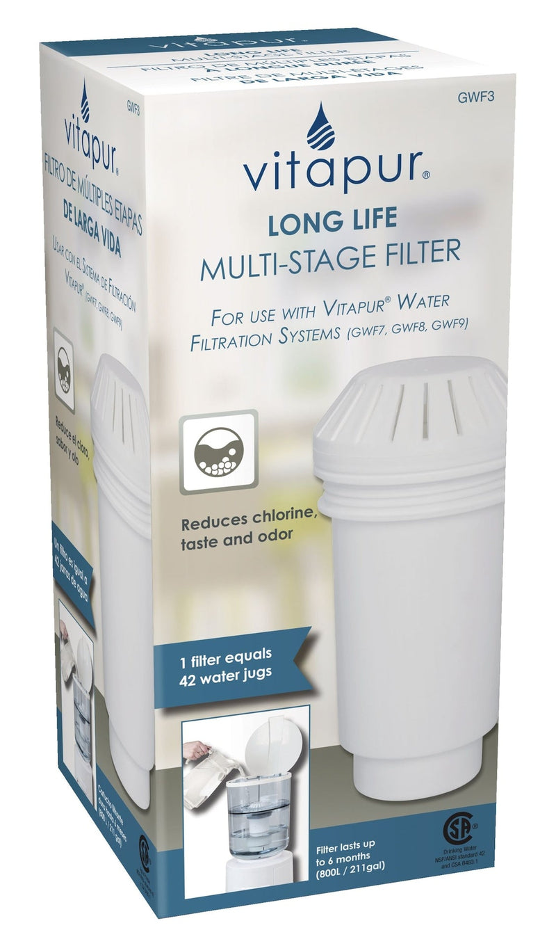 Long Life Multi-Stage Replacement Filter For Water Filtration Systems GWF7, GWF8, GWF9 O2683