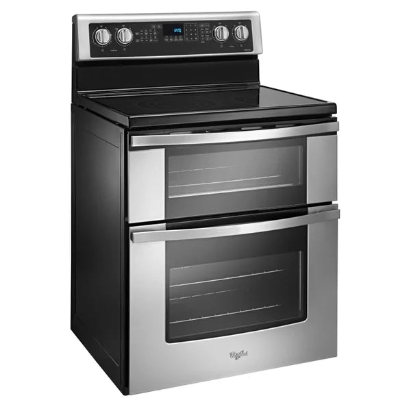 Whirlpool 30 in 6.7 cu ft. Stainless Steel Electric Double Oven Range with True European Convection Q2292