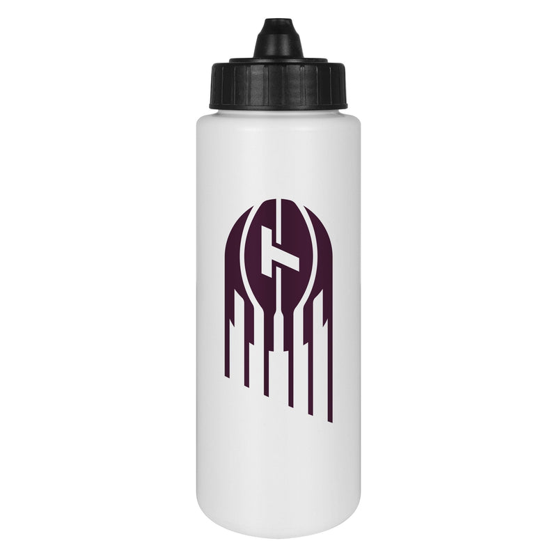 BPA-Free Tall Water Bottle, For Basketball Fans/Collectors, White, 32-oz Q8454