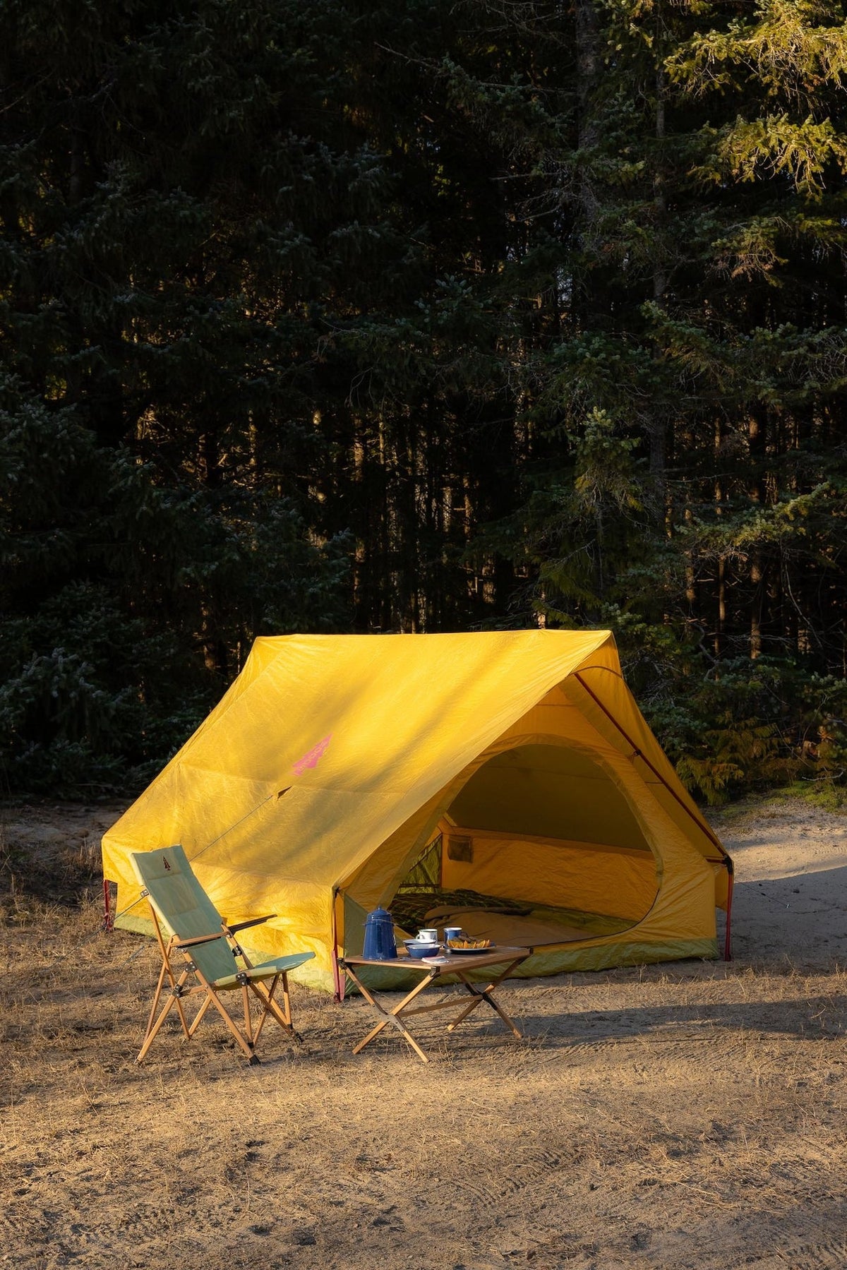 Heritage A-Frame 3-Season, 6-Person Camping Tent with 2-Doors, Rain Fly & Carry Bag