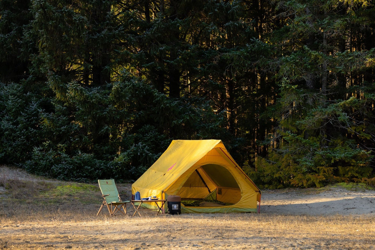 Heritage A-Frame 3-Season, 6-Person Camping Tent with 2-Doors, Rain Fly & Carry Bag