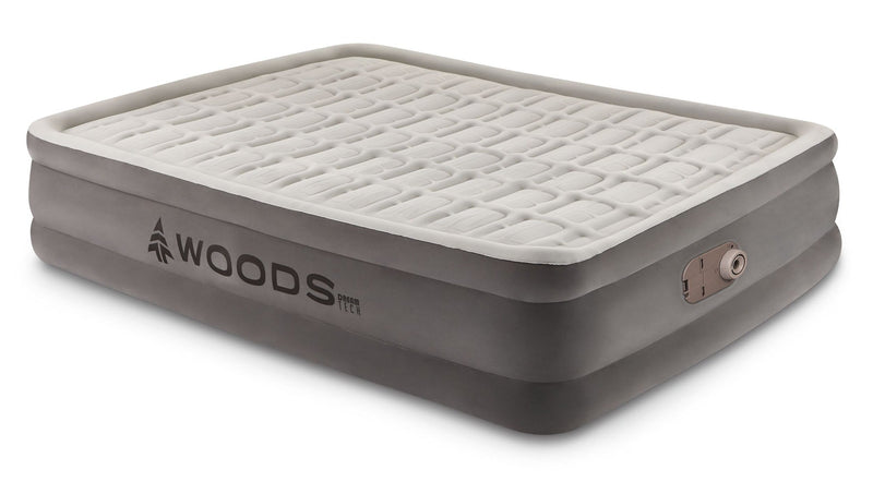 Tritech Double-High Queen Air Mattress with Built-In 120V Pump U7396