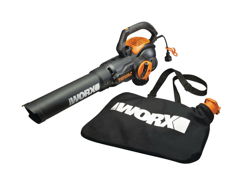 WG522 Trivac 12 Amp 3-in-1 Electric Vacuum Blower/Mulcher/Vac with Shoulder Strap M2812