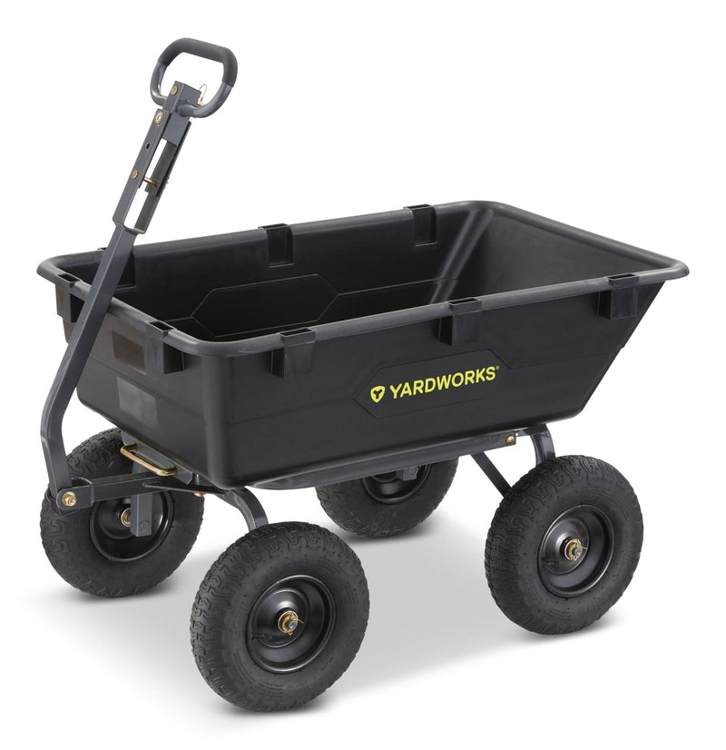 Poly Tray 4-Wheel Garden/Yard Cart, 1200-lb M2561