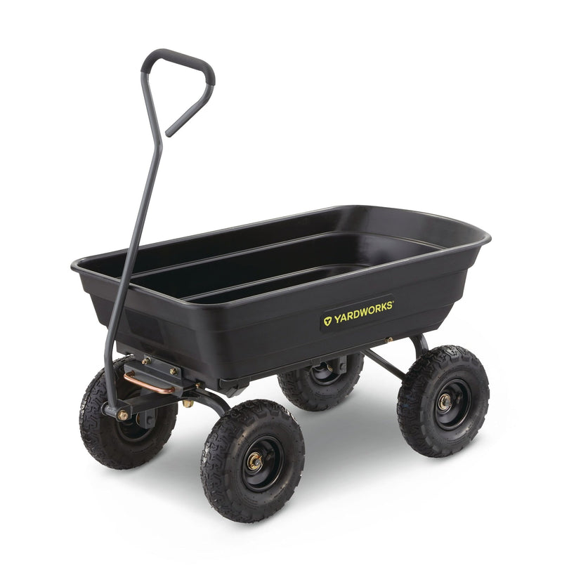 Poly Tray 4-Wheel Garden/Yard Cart, 600-lb U1775
