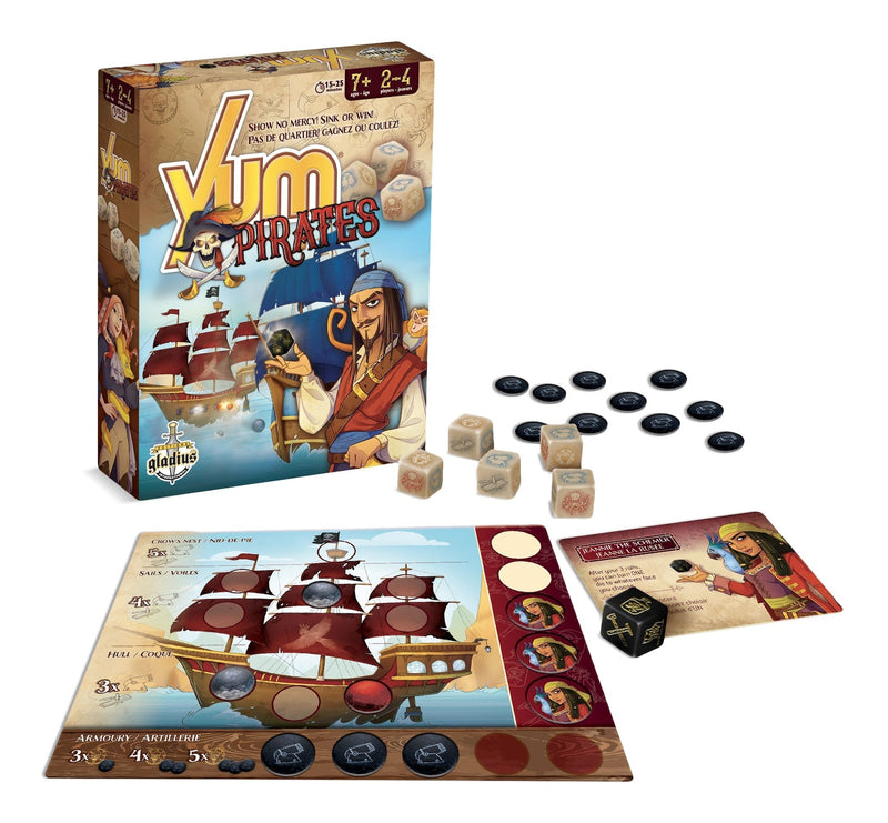 Yum Pirate Family Board Game, French, Ages 7+ D5107