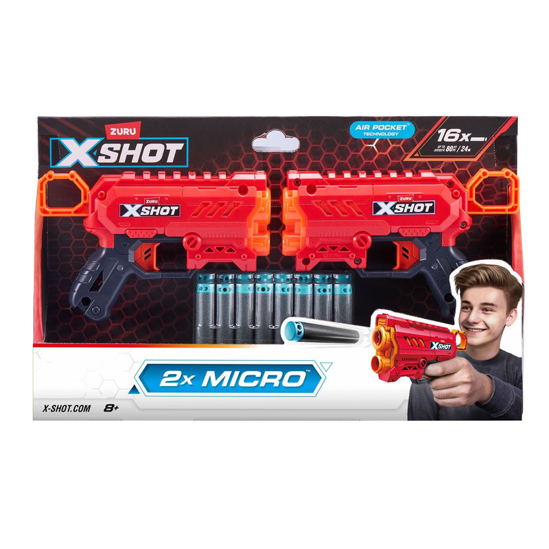 Micro Foam Dart Blaster, Includes 16 Darts, 2-pk, Ages 8+ K3285